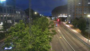 The approach to Avicii Arena right now
